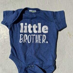 Unordinary Toddler, Little Brother, Blue, Onesie, Size Newborn